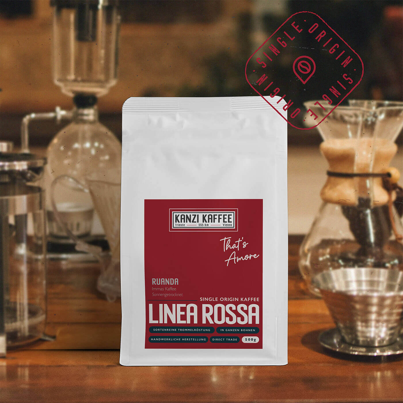 Linea Rossa - Ruanda Immas Kaffee